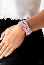 Load image into Gallery viewer, Nice Girls Finish Last - Pink Adjustable Snap Closure Bracelet