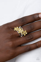 Load image into Gallery viewer, Posh Petals - Yellow Dainty Ring