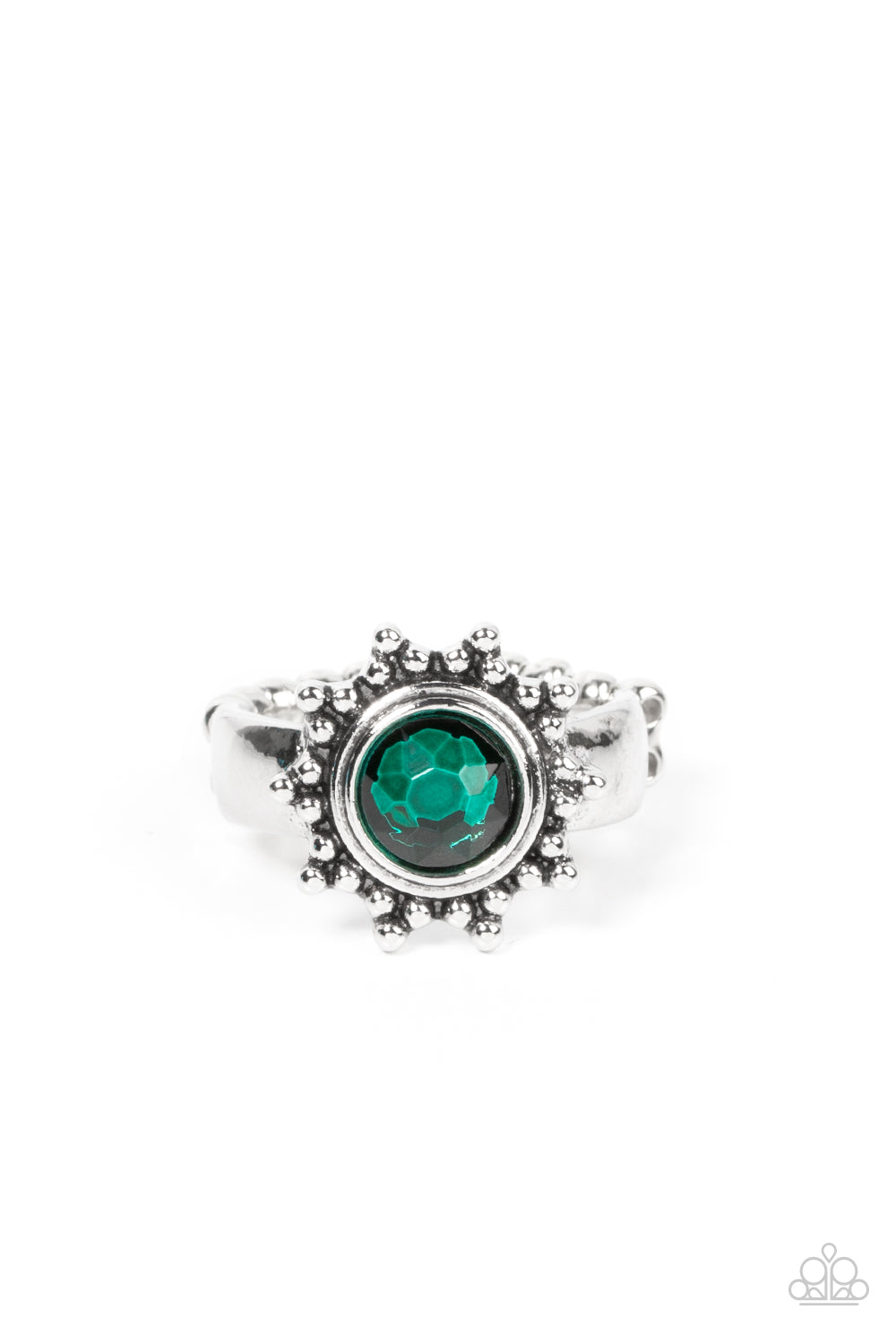 Expect Sunshine and REIGN - Green Dainty Ring