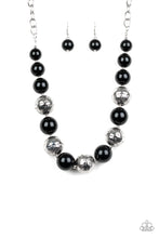 Load image into Gallery viewer, Floral Fusion - Black Necklace