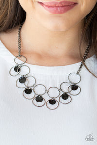 Ask and You SHELL Receive - Black Gunmetal Necklace