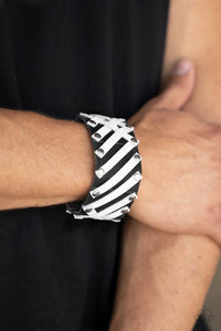 Rebel Rumble - Black Adjustable Snap Closure Bracelet