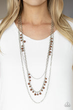 Load image into Gallery viewer, Pearl Pageant - Brown Necklace