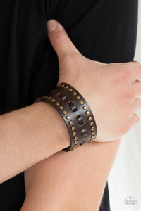 A ROAM With A View - Brown Snap Bracelet