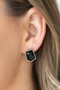 Indulge Me - Black Post Earrings