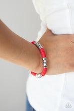 Load image into Gallery viewer, Stacked In Your Favor - Red Bracelet