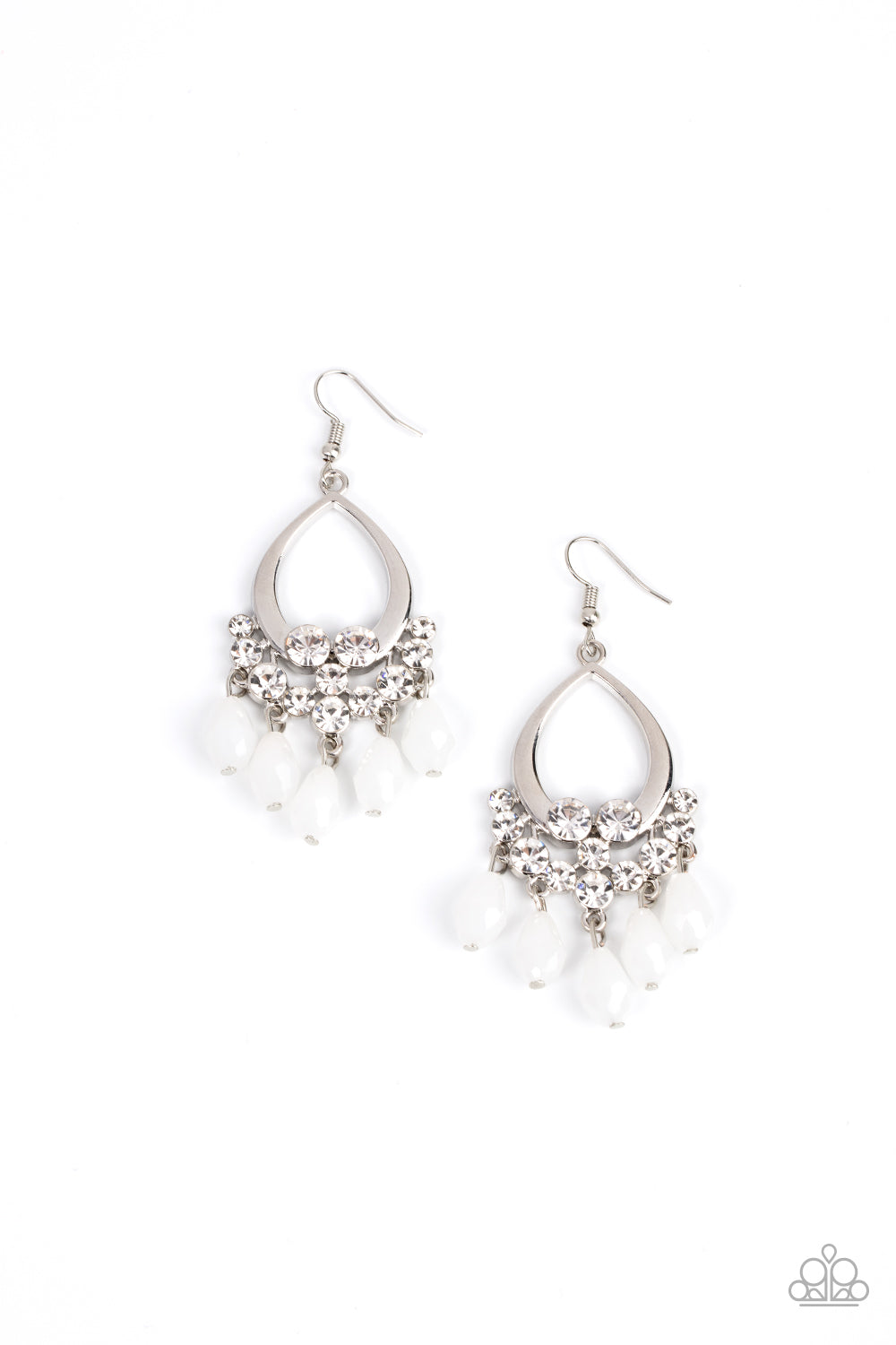 Famous Fashionista - White Earrings