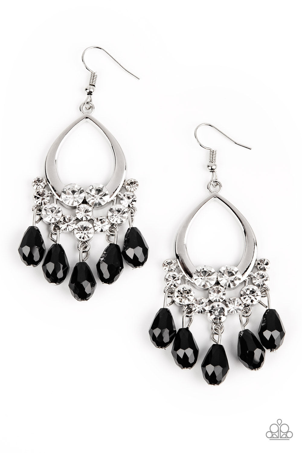 Famous Fashionista - Black Earrings