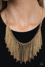 Load image into Gallery viewer, Cue The Fireworks - Gold Necklace