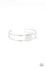 Load image into Gallery viewer, Dial Up The Dazzle - White Cuff Bracelet