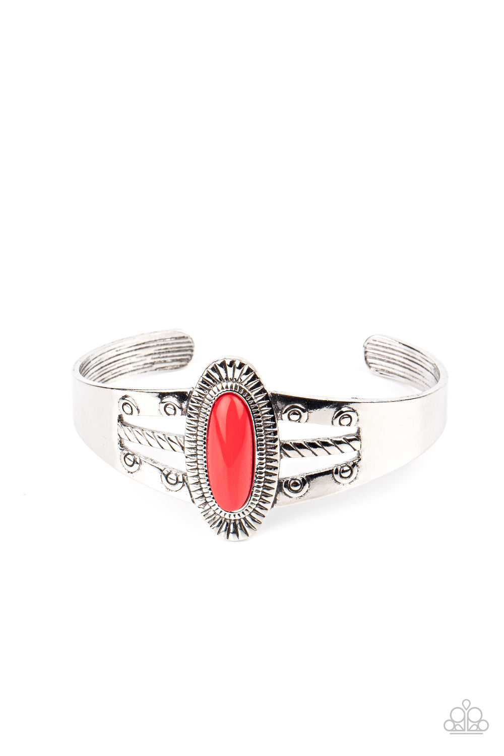 Wanderlust Walkabout - Red Cuff Bracelet