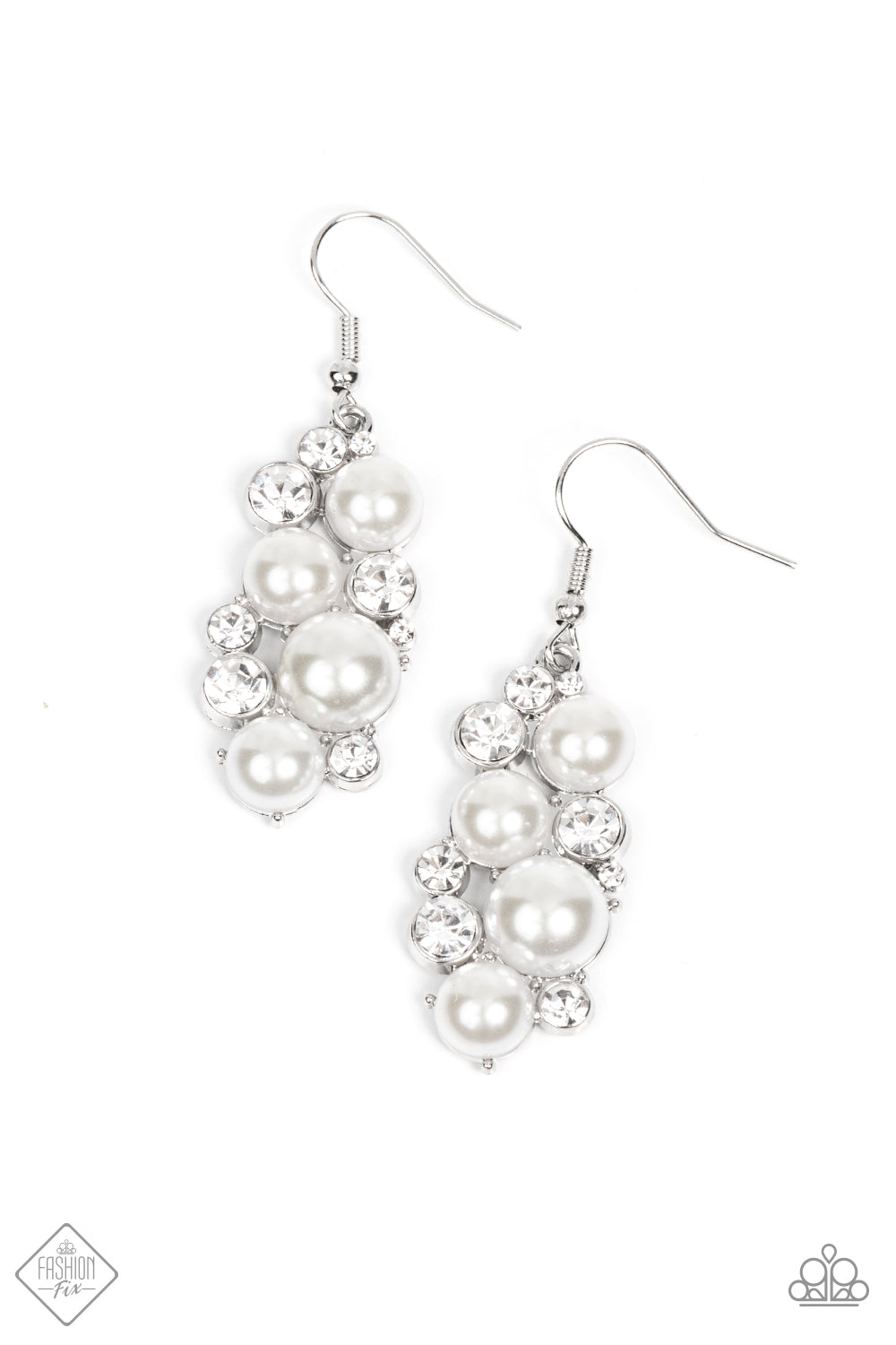 Fond of Baubles - White Earrings