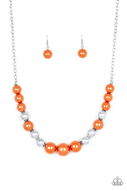 Take Note - Orange Necklace