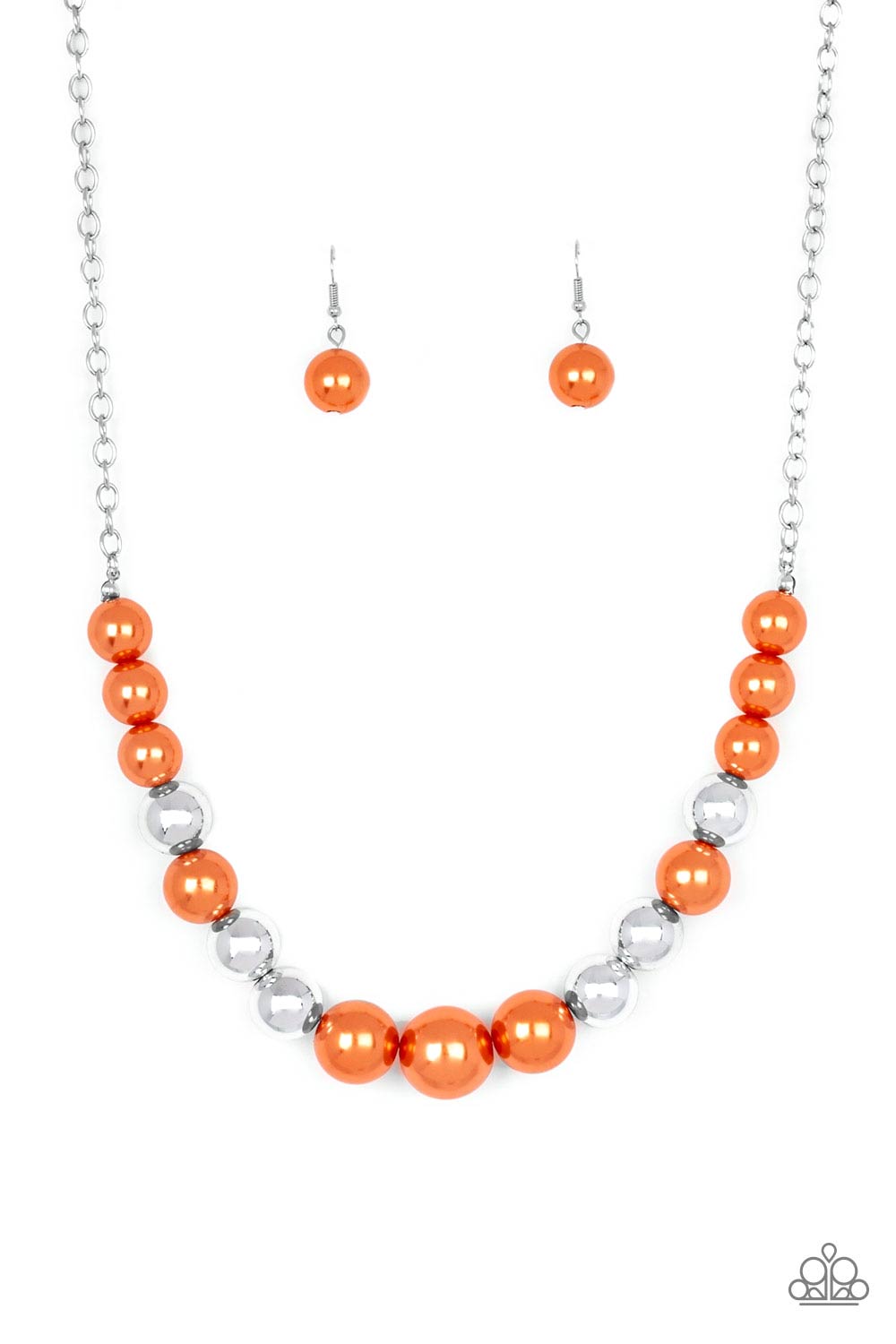 Take Note - Orange Necklace