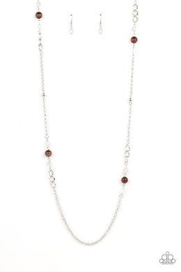 Teasingly Trendy - Brown Necklace