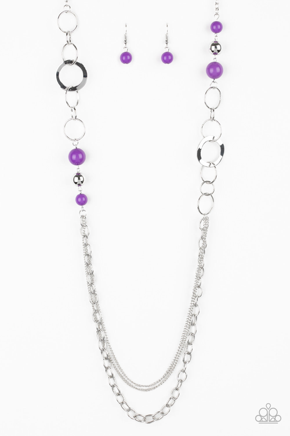 Modern Motley - Purple Necklace