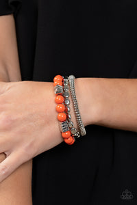 Tour de Tourist - Orange Stretchy Bracelets