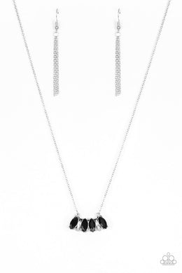 Deco Decadence - Black Necklace