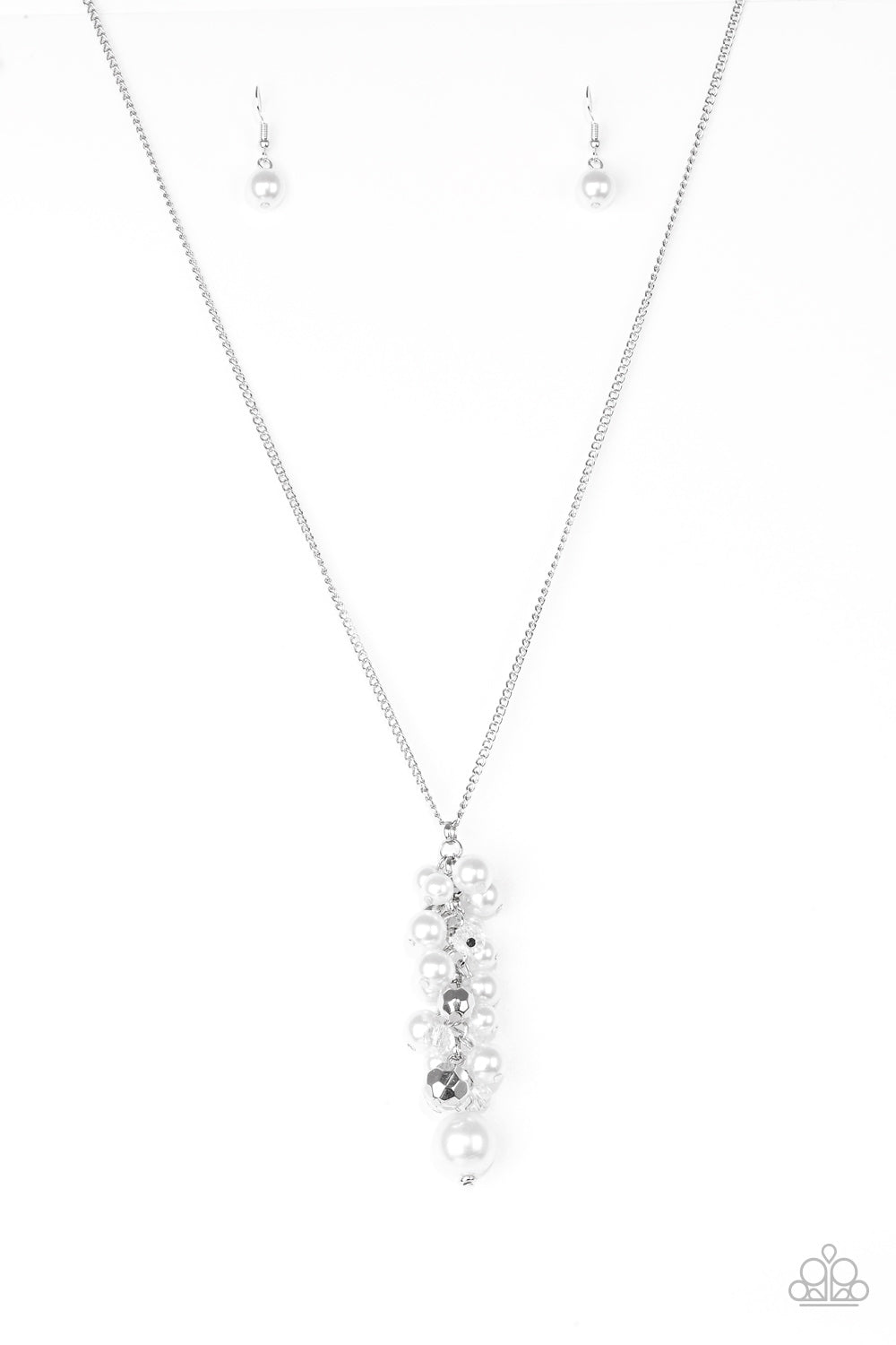 Ballroom Belle - White Necklace