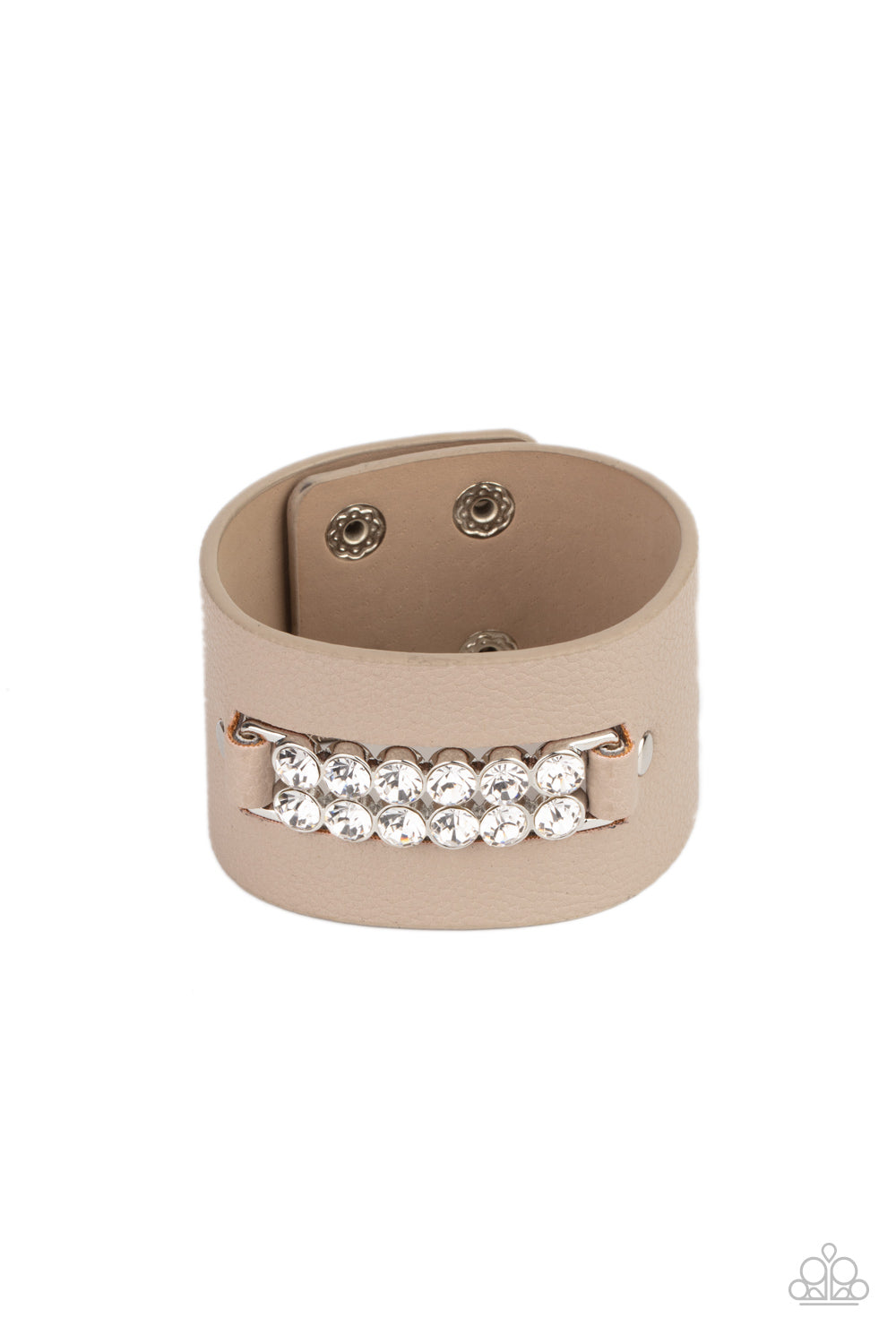 Runway Rebellion - Brown Snap Bracelet