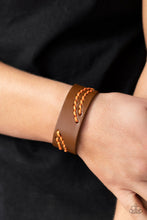 Load image into Gallery viewer, Harmonic Horizons - Orange Adjustable Snap Closure Bracelet