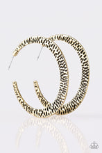 Load image into Gallery viewer, BEAST Friends Forever - Brass Hoop Earrings