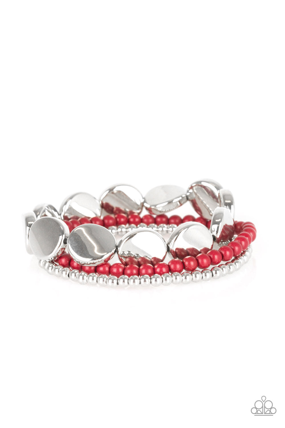 Beyond The Basics - Red Stretchy Bracelets