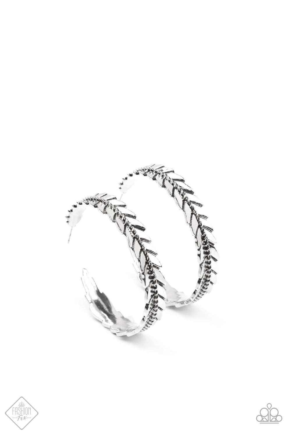 Flew The Nest - Silver Hoop Earrings