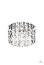 Load image into Gallery viewer, Ornate Orchards - Silver Stretchy Bracelet