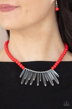 Load image into Gallery viewer, Icy Intimidation - Red Necklace