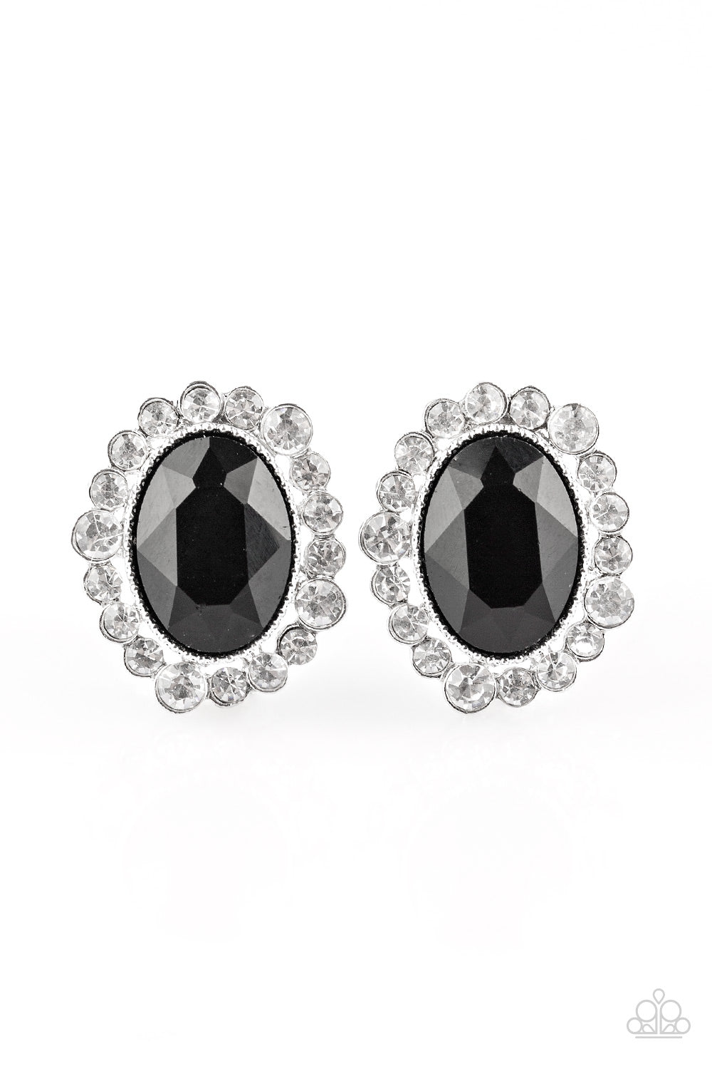 Hold Court - Black Post Earrings