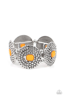 Prismatic Prowl - Orange Stretchy Bracelet