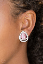 Load image into Gallery viewer, Noteworthy Shimmer - Pink Clip-On Earrings