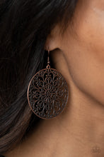 Load image into Gallery viewer, Make A MANDALA Out Of You - Copper Earrings