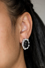 Load image into Gallery viewer, Hold Court - Black Post Earrings