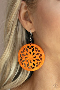 Ocean Canopy - Orange Earrings