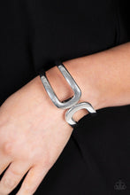 Load image into Gallery viewer, Industrial Empress - Silver Hinged Bracelet