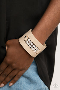 Runway Rebellion - Brown Snap Bracelet