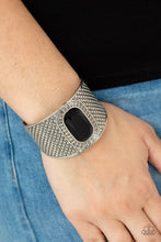 Load image into Gallery viewer, Poshly Pharaoh - Black Cuff Bracelet