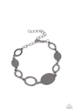 Load image into Gallery viewer, OVAL and Out - Black Gunmetal Bracelet