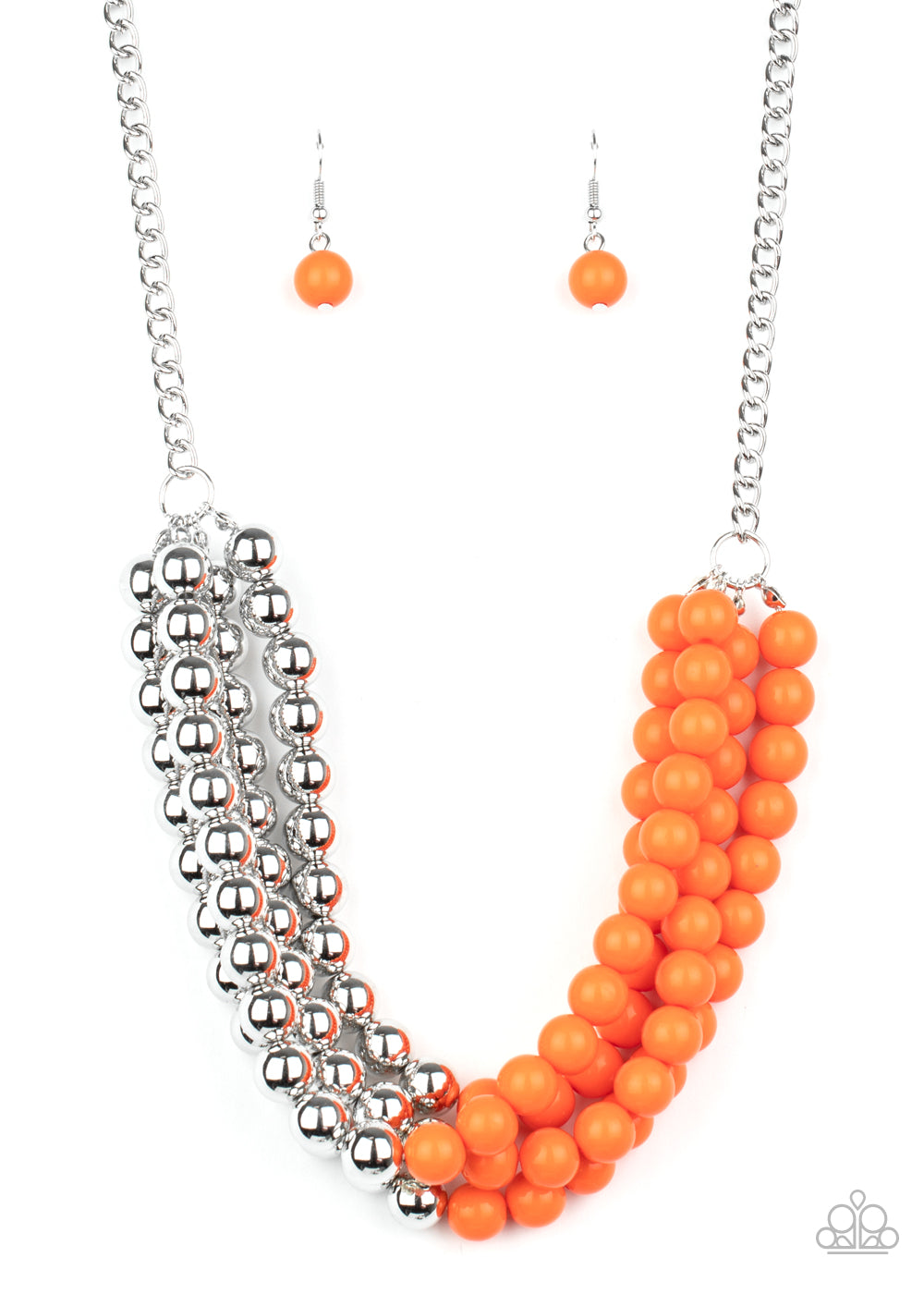 Layer After Layer - Orange Necklace