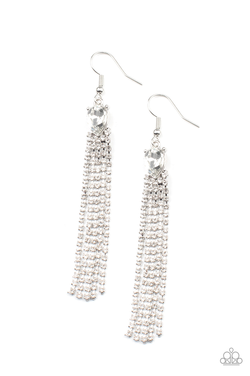 Drop-Dead Dainty - White Earrings