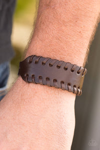 Rugged Roadways - Brown Bracelet