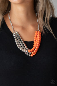 Layer After Layer - Orange Necklace