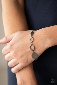 OVAL and Out - Black Gunmetal Bracelet