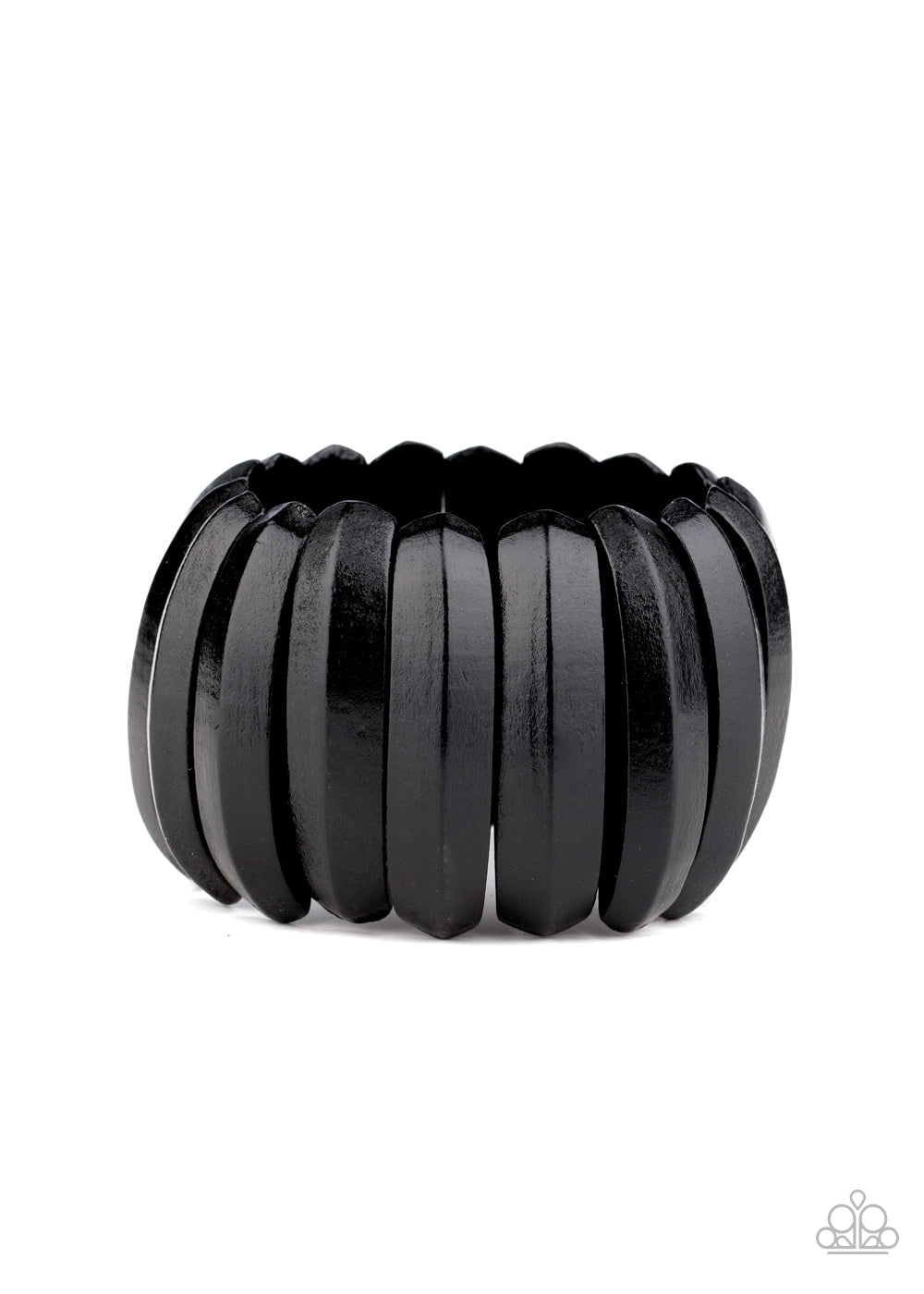 Colorfully Congo - Black Stretchy Bracelet