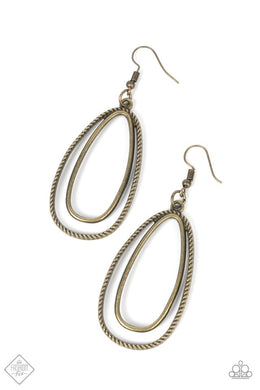 Lend Me Your Lasso - Brass Earrings