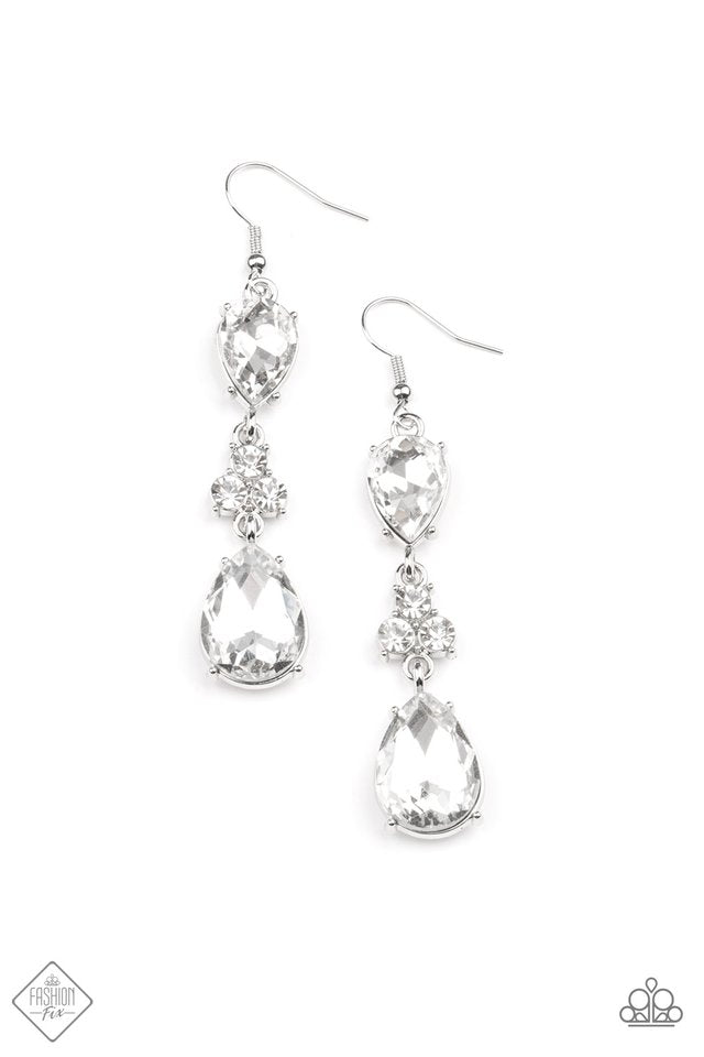 Once Upon a Twinkle - White Earrings