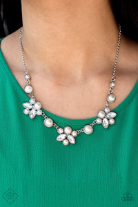 Royally Ever After - White Necklace